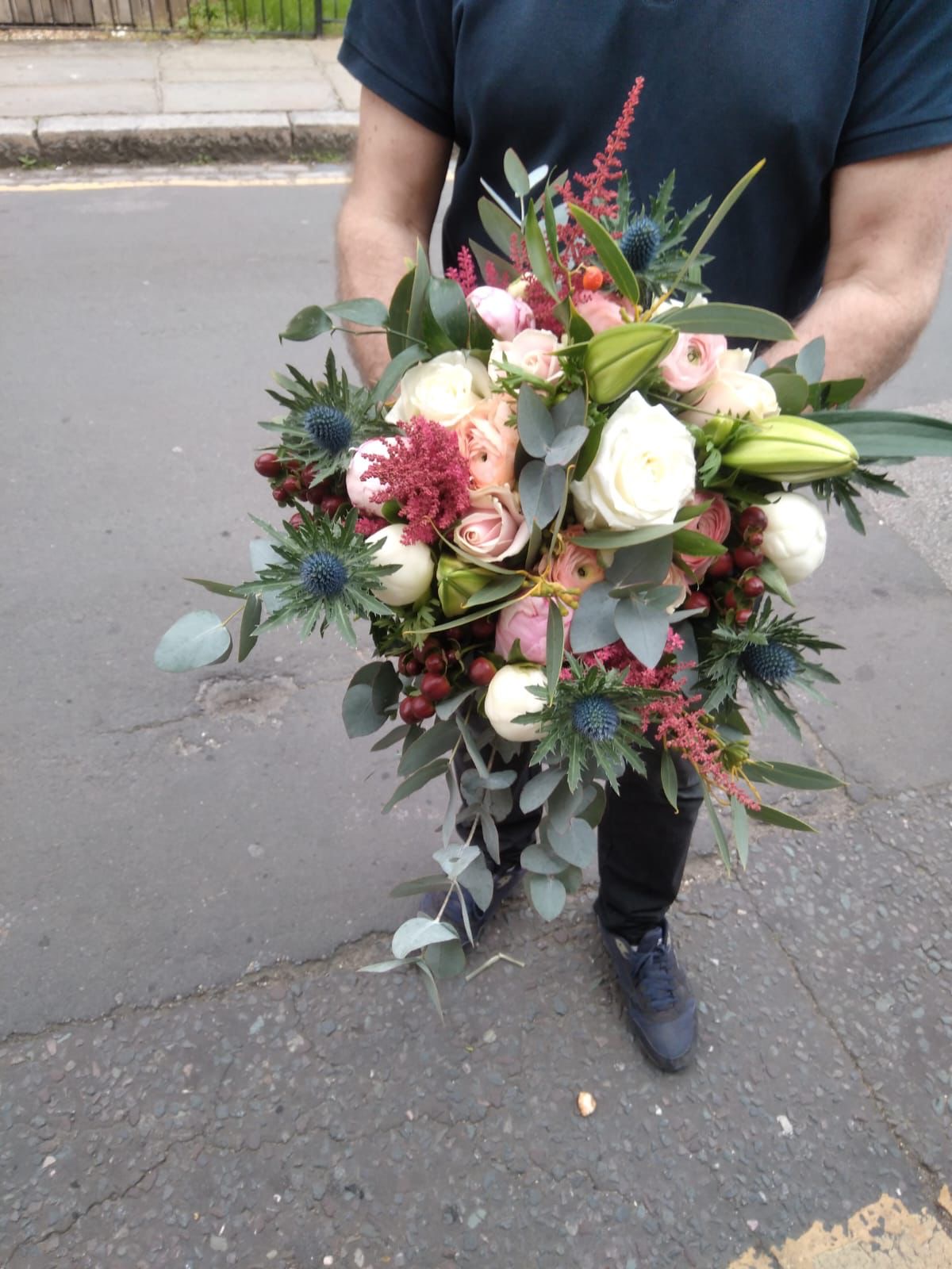 Blush Elegance Hand-Tied Bouquet