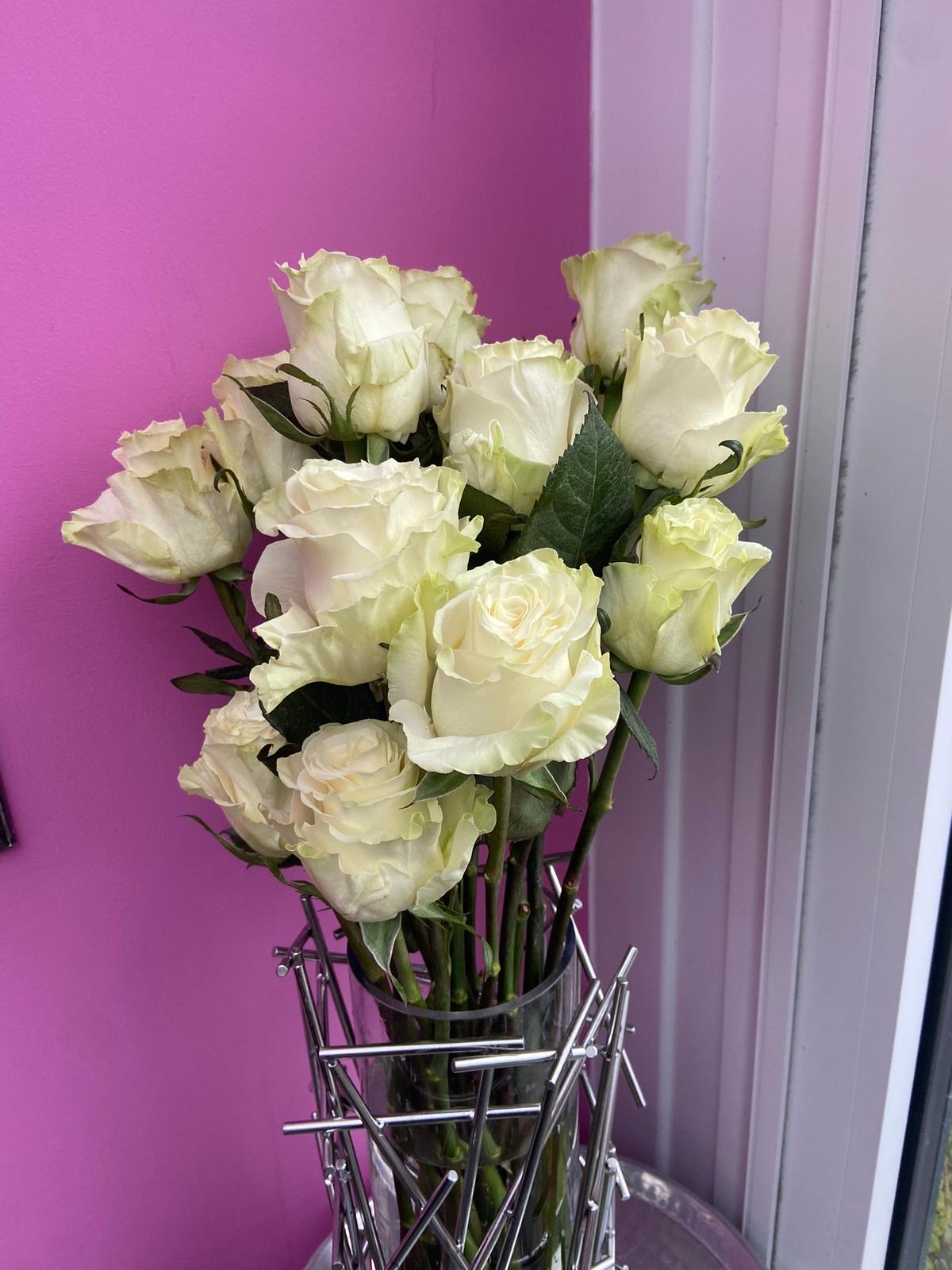 Classic White Rose Bouquet