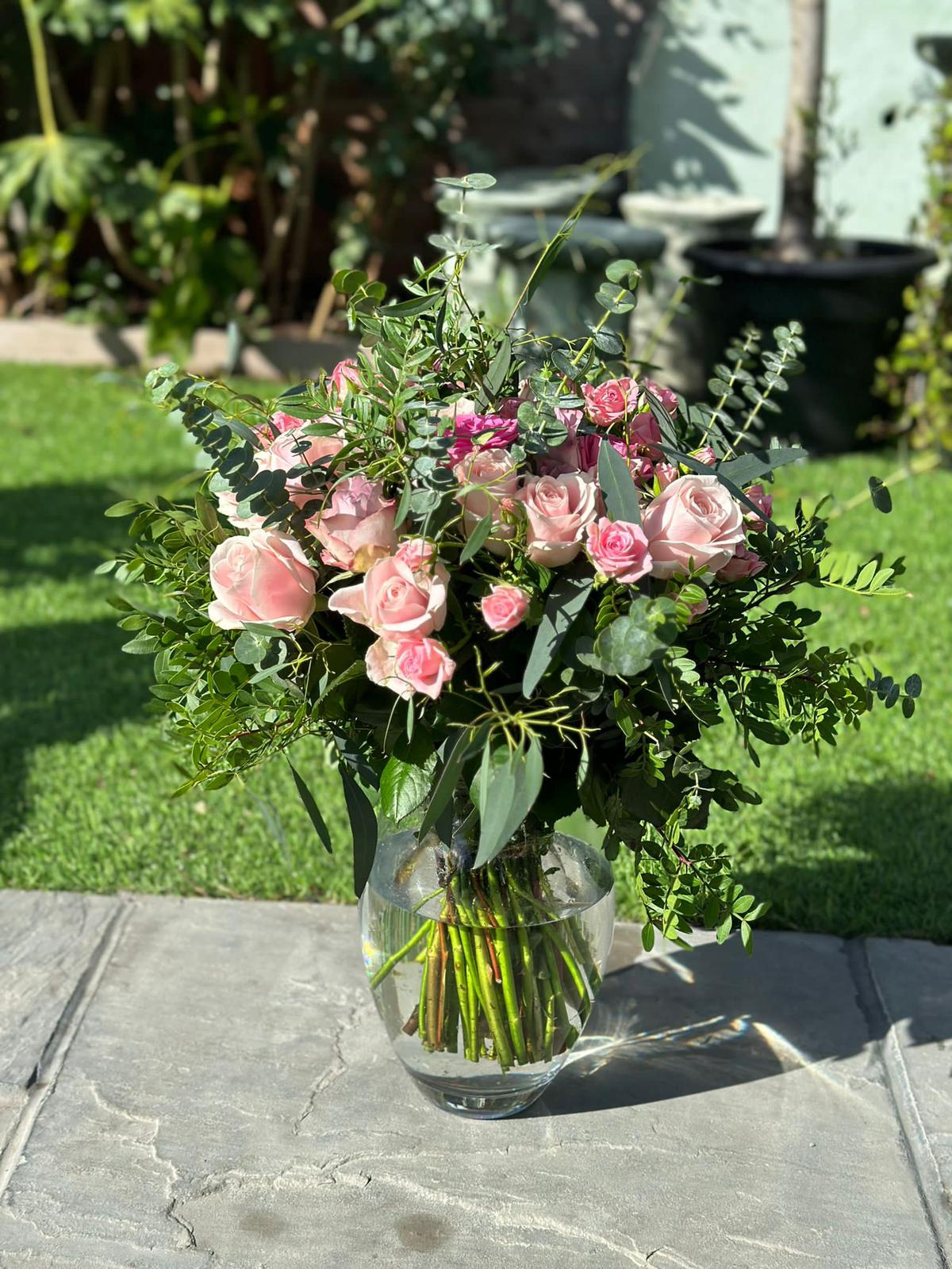 Blush & Eucalyptus Elegance Bouquet