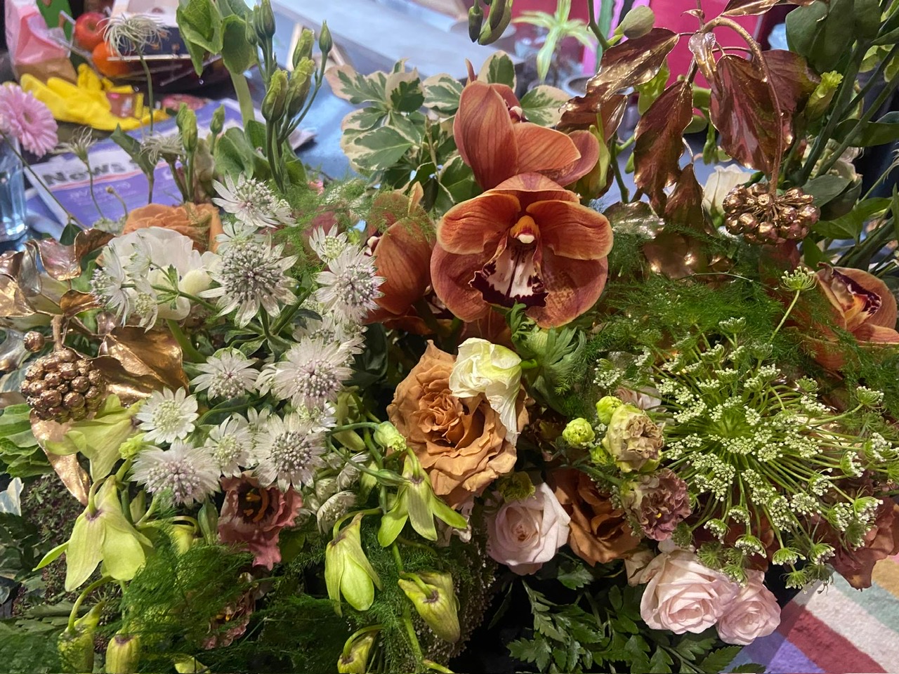Copper Orchid & Terracotta Luxe Garland